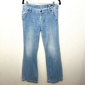 Miss Me Mis Rise Wide Leg Jeans Light Wash ms4480w30 Size 28